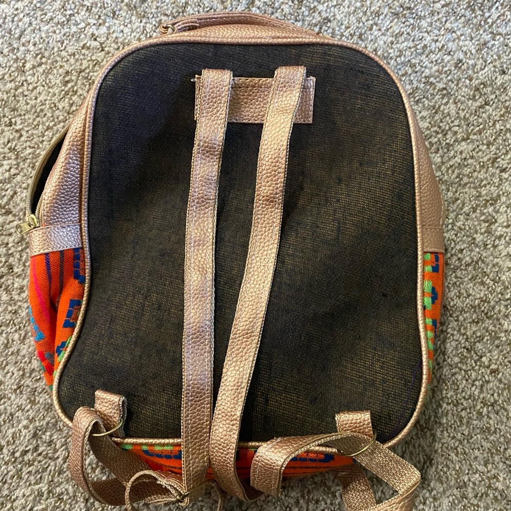 Artesanía Colorful Patterned Backpack - image 3